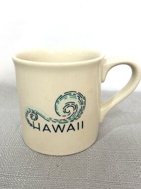 Starbucks 2013 Hawaii & Big Wave Off White Coffee Mug Cup